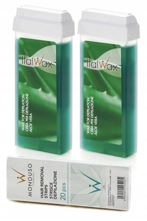 

Depilacja 2x wosk ItalWax Aloe plus paski