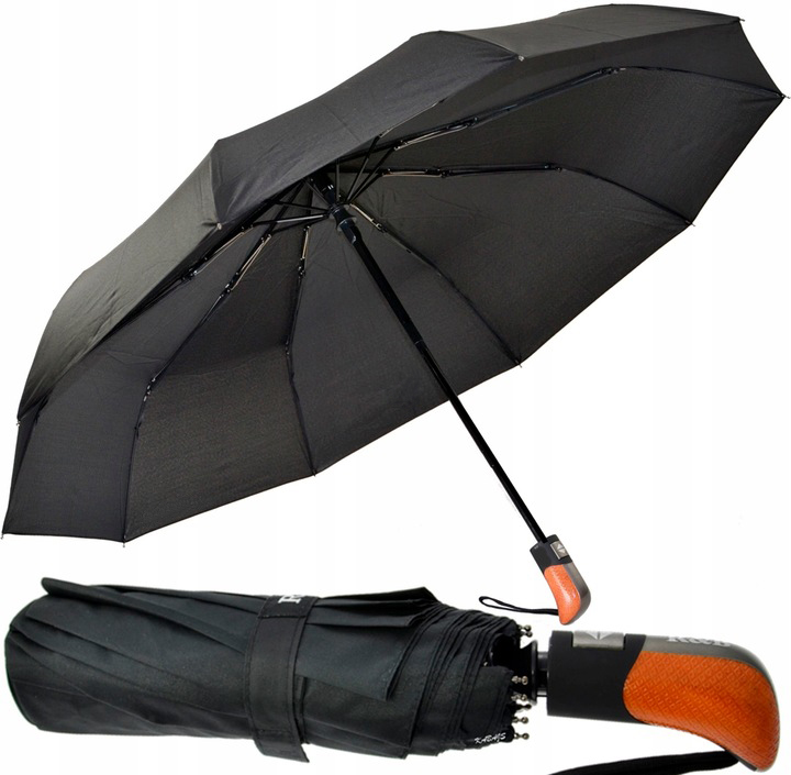 PORZĄDNY PARASOL PARASOLKA AUTOMAT SKŁADANY WŁÓKNO DAMSKI MĘSKI Marka inna