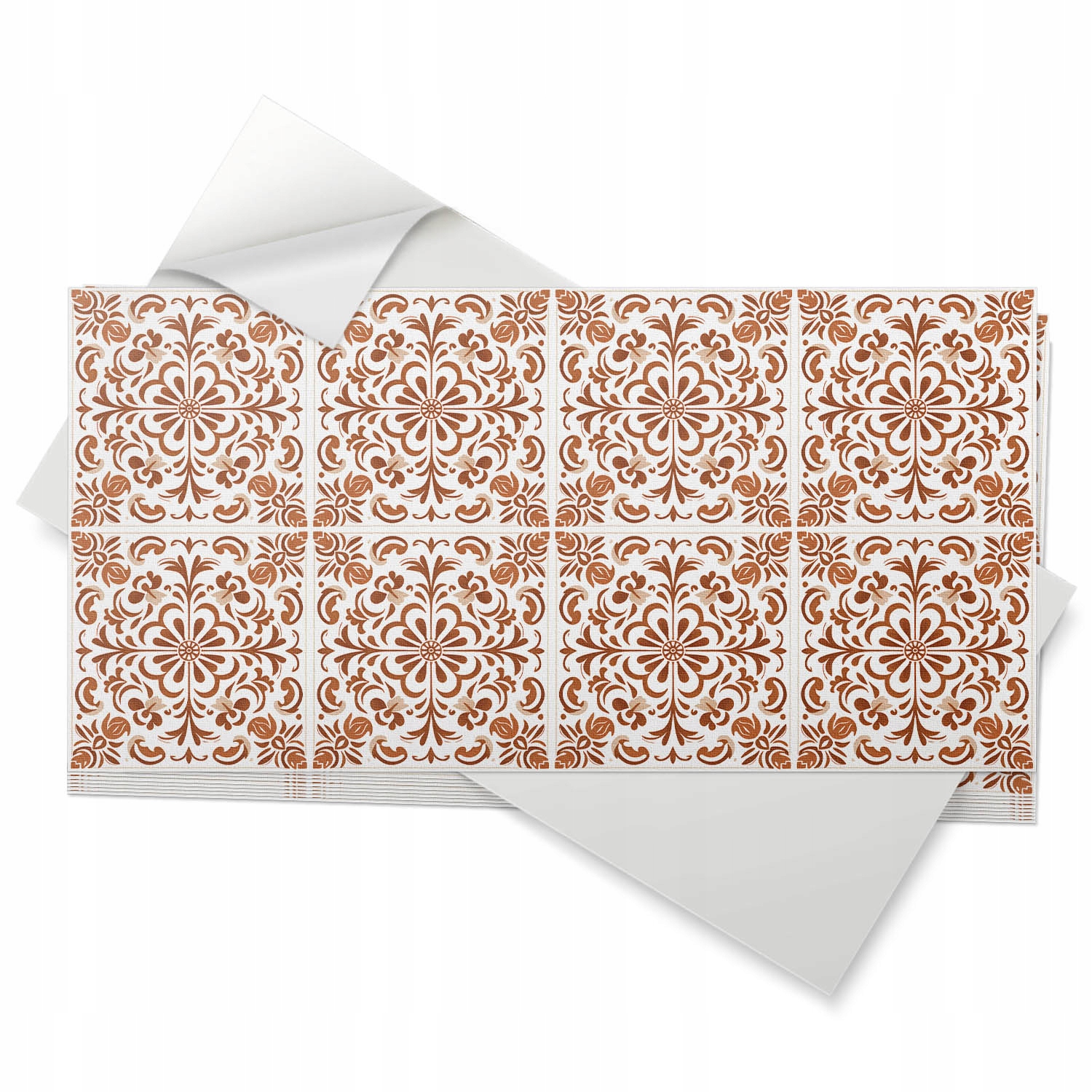 Vinylové samolepící dlaždice 10 ks 40x20 cm Ornamentální květinový vzor