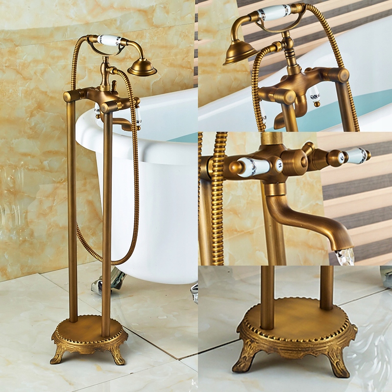 Bateria wannowa wolnostojąca Old Retro Mosiądz EAN (GTIN) 5906124560015