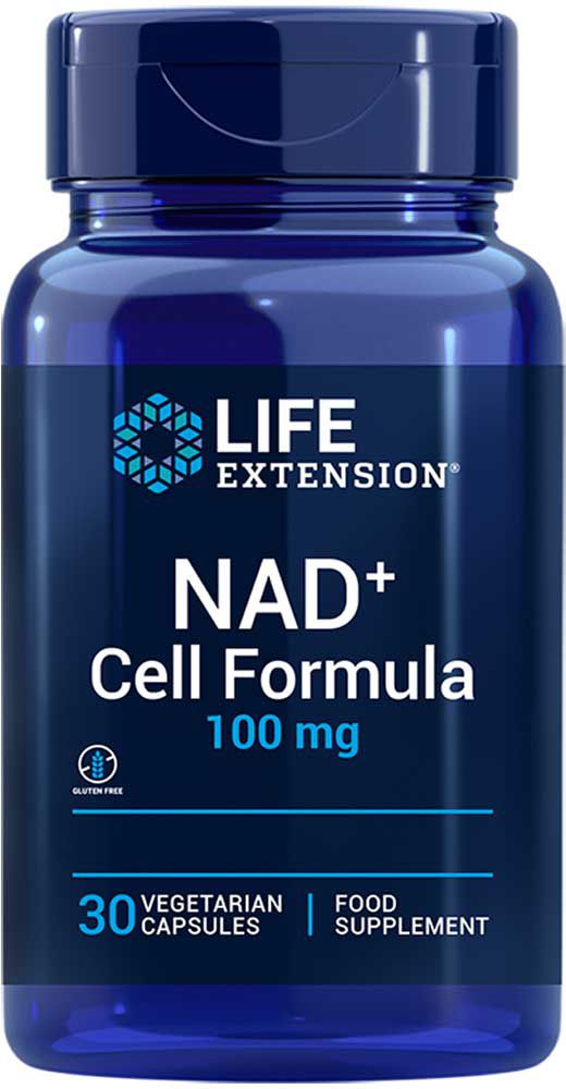 Nad+ Cell Formula 100 mg Eu, rybozyd nikotynamidu, 30 kaps. Life Extensio