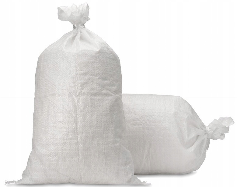 Sáčky Sáček Pp 50KG 65x105cm Uhlí Suť Obiloviny Velmi Silné 100 Ks Bílé