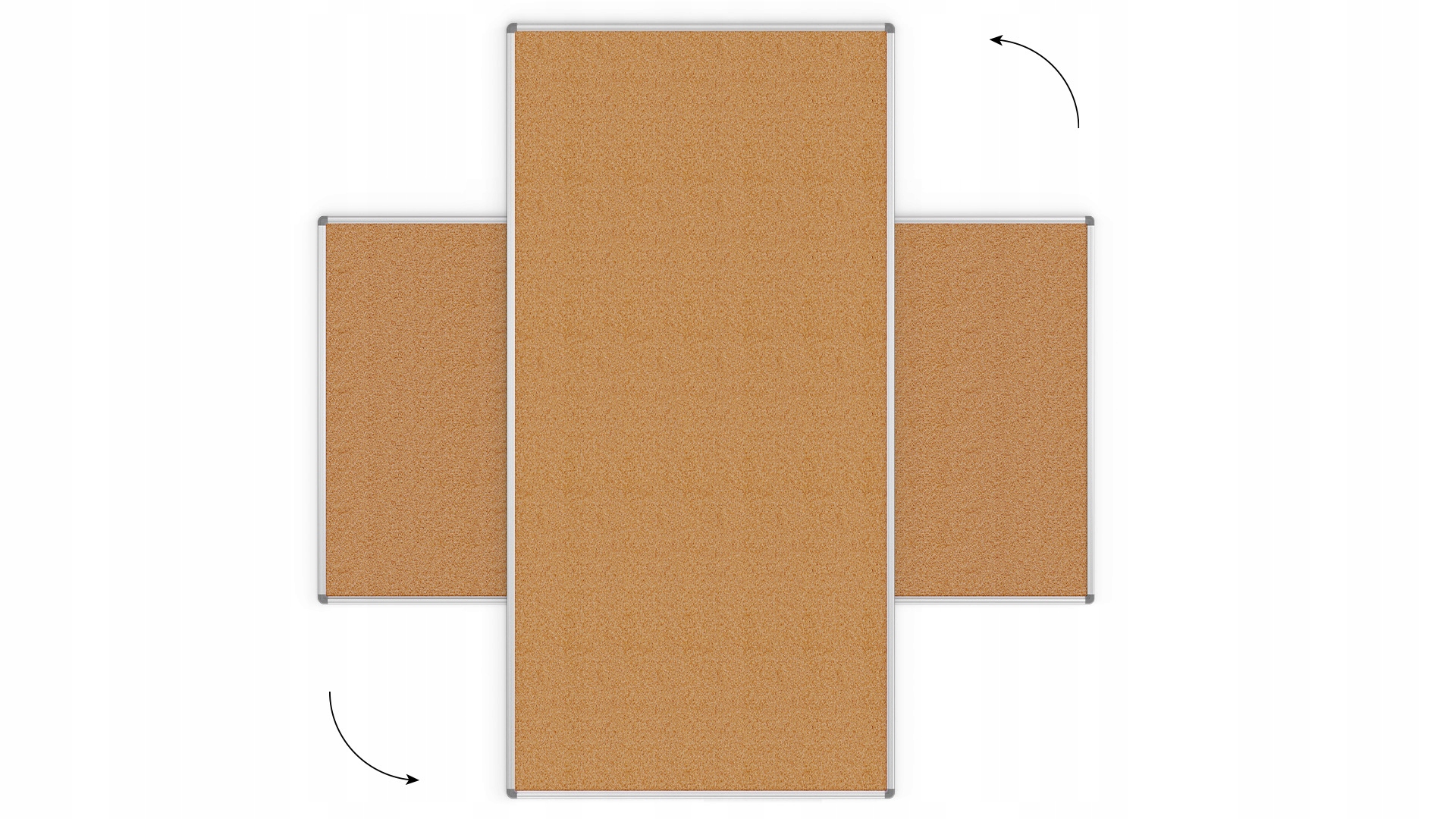 Tablica korkowa 200x100 rama aluminiowa + pinezki Długość (cm) 200 cm