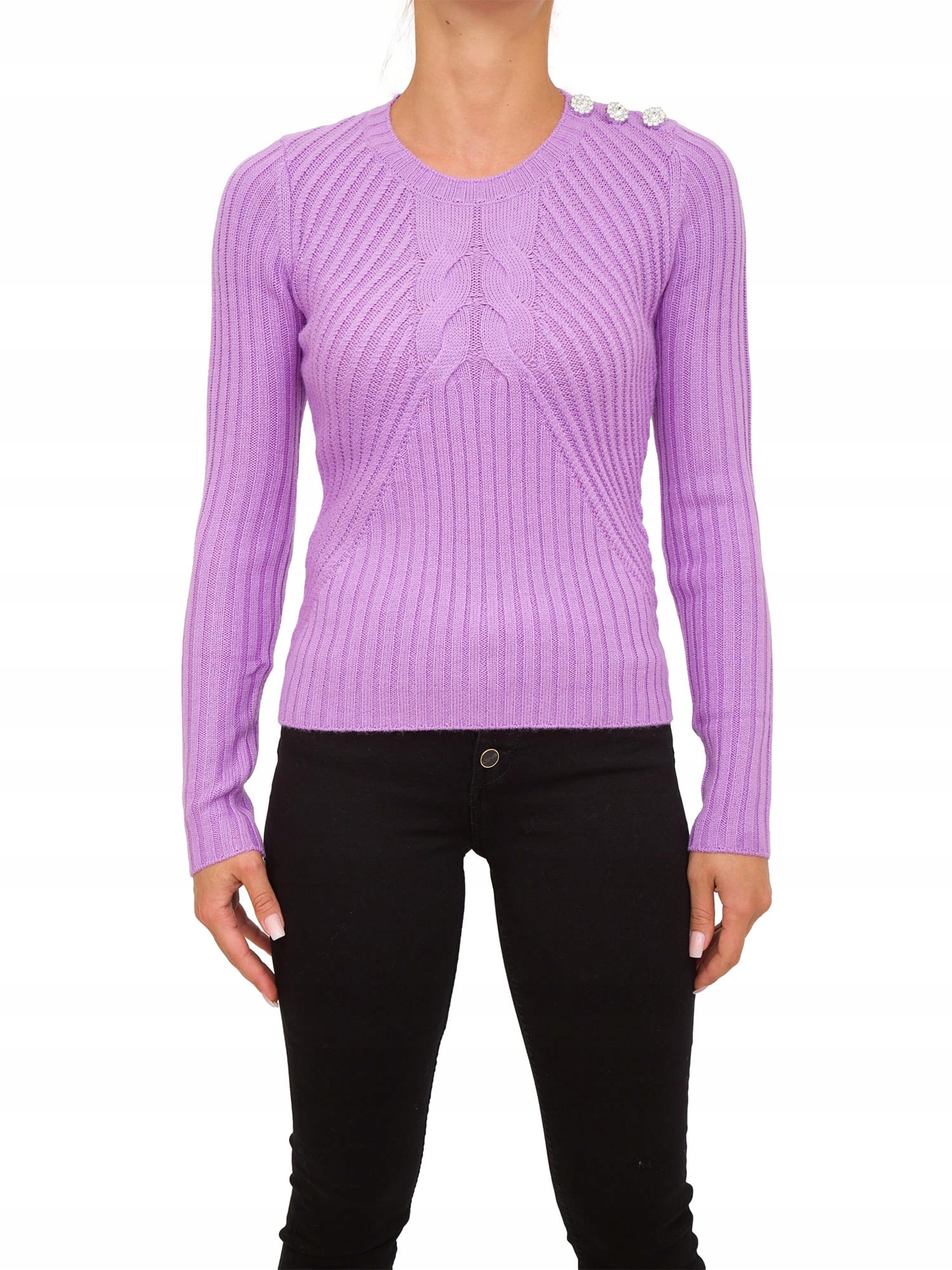 Liu Jo Fialový Svetr S Dlouhými Rukávy (M)