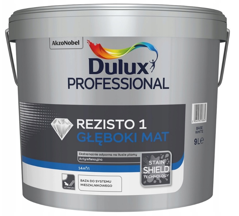 Rezisto 1 farba na steny 9l hlboká matná Farby!!! Dulux Professional