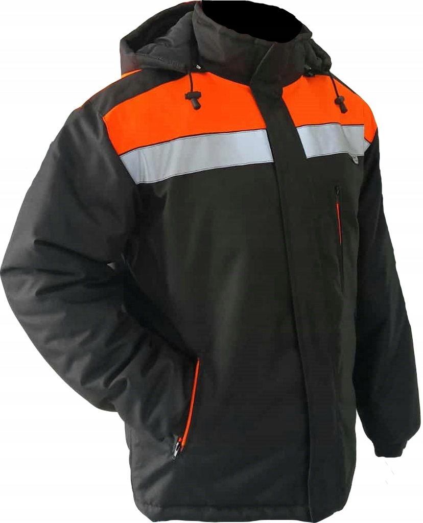 Kurtka Robocza Odblaskowa Wodoodporna Ocieplana Zimowa Polski Produkt XL