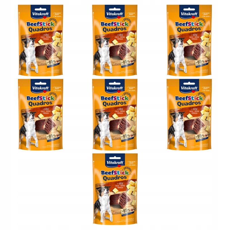 Vitakraft Beef Stick Quadros sýr 70 g psí pamlsek X7