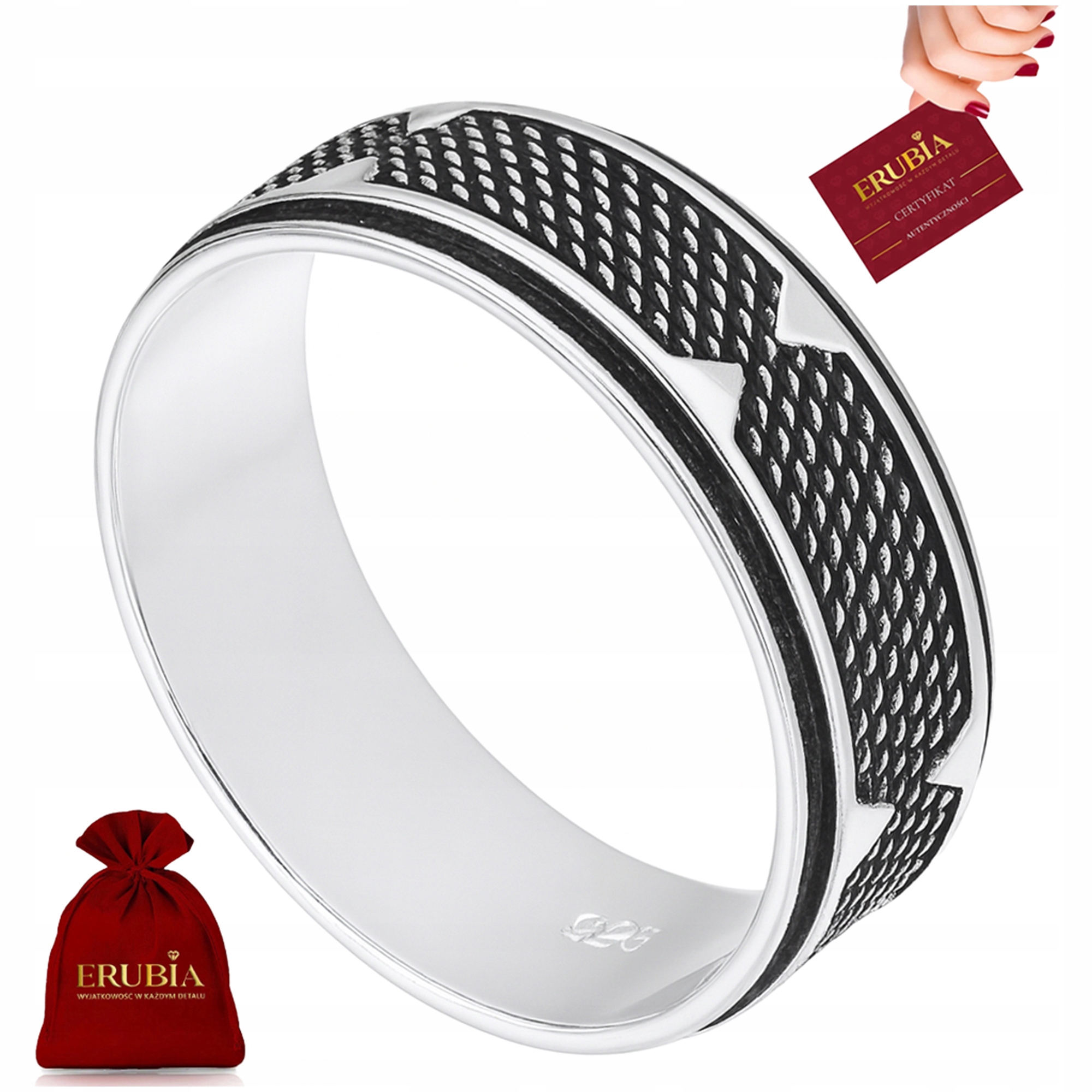 Pánský Prsten, Stříbrný Prsten, Moderní, Stříbro O Ryzosti 925 Velikost 32