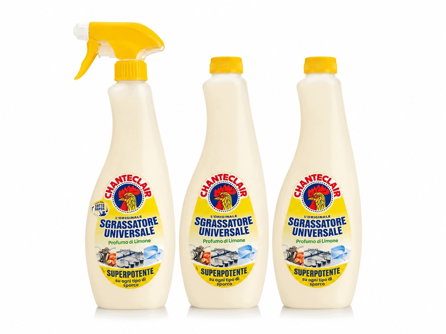 Chanteclair odmašťovač citron sada 1+2, 3x600 ml