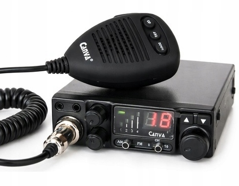 Radio Cb Canva 520 12V Asq Am/fm Multistandard Zalutowany Wtyk