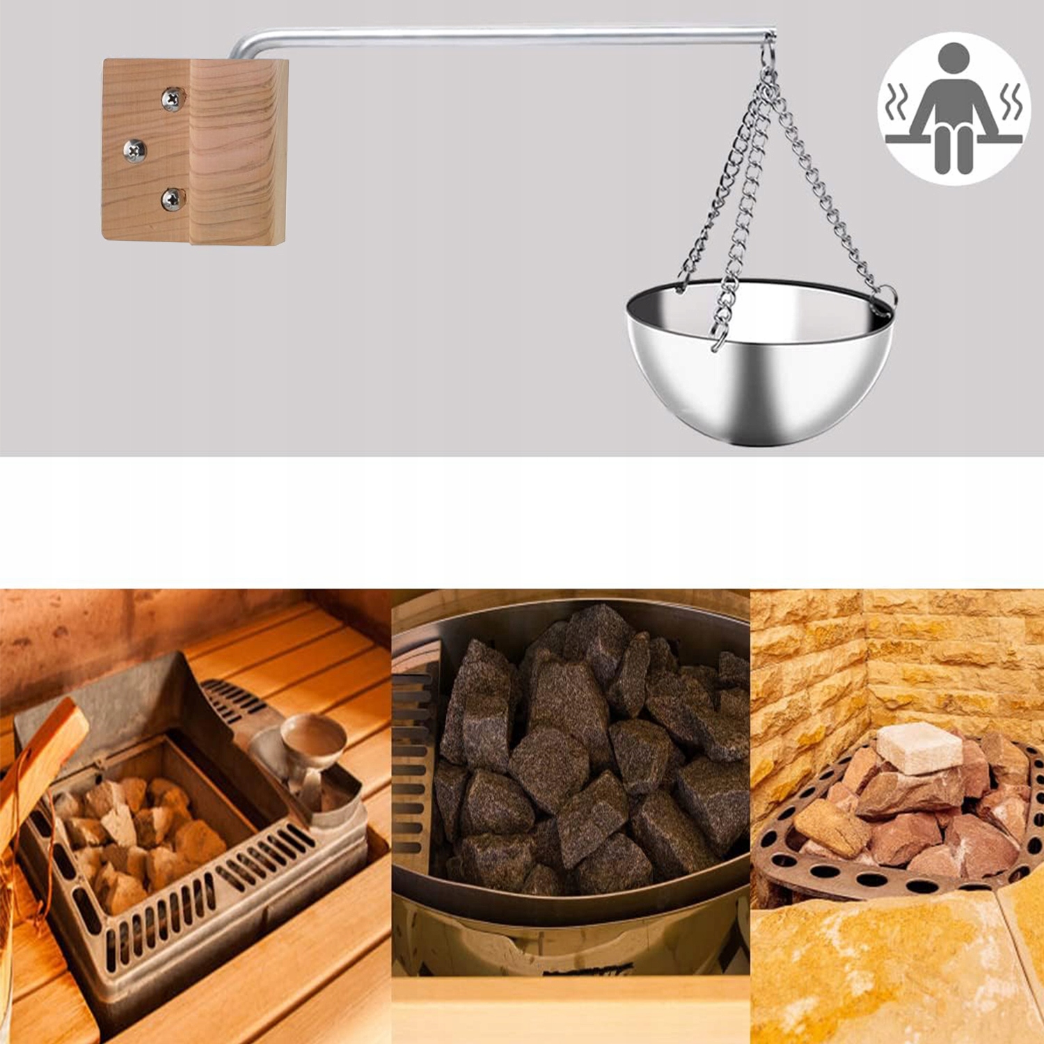 Zestaw Aromaterapeutyczny do Sauny Stal Nierdzewna 12CM EAN (GTIN) 667357280259