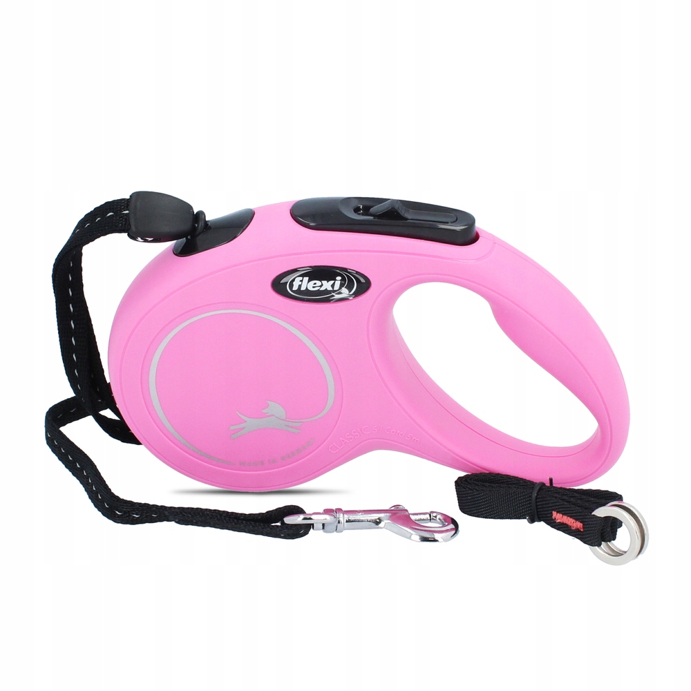 Levně Vodítko Flexi pro psa lanko 5 m růžové do 12 kg