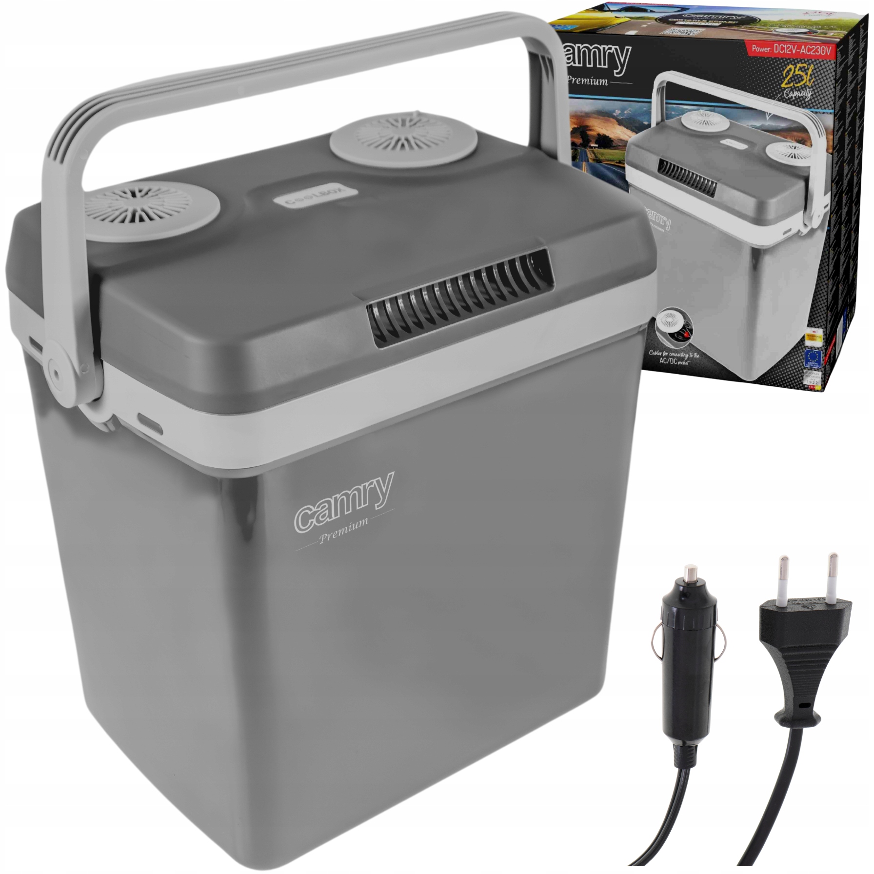 Lodówka Turystyczna Adler CR 8082 25L Chłodzenie/Ogrzewanie 230V/12V
