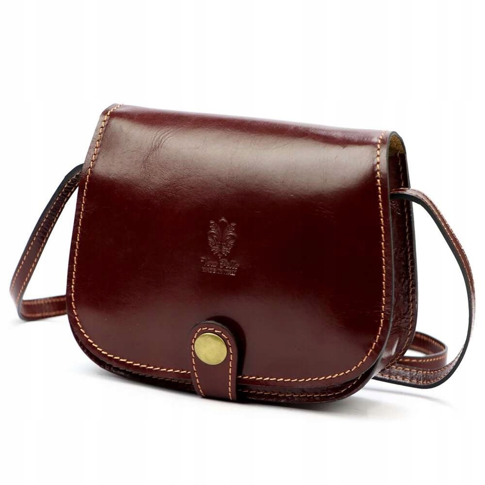 Dámská kožená kabelka Florence Art 882 Kaštan Kabelka Přes Rameno Crossbody