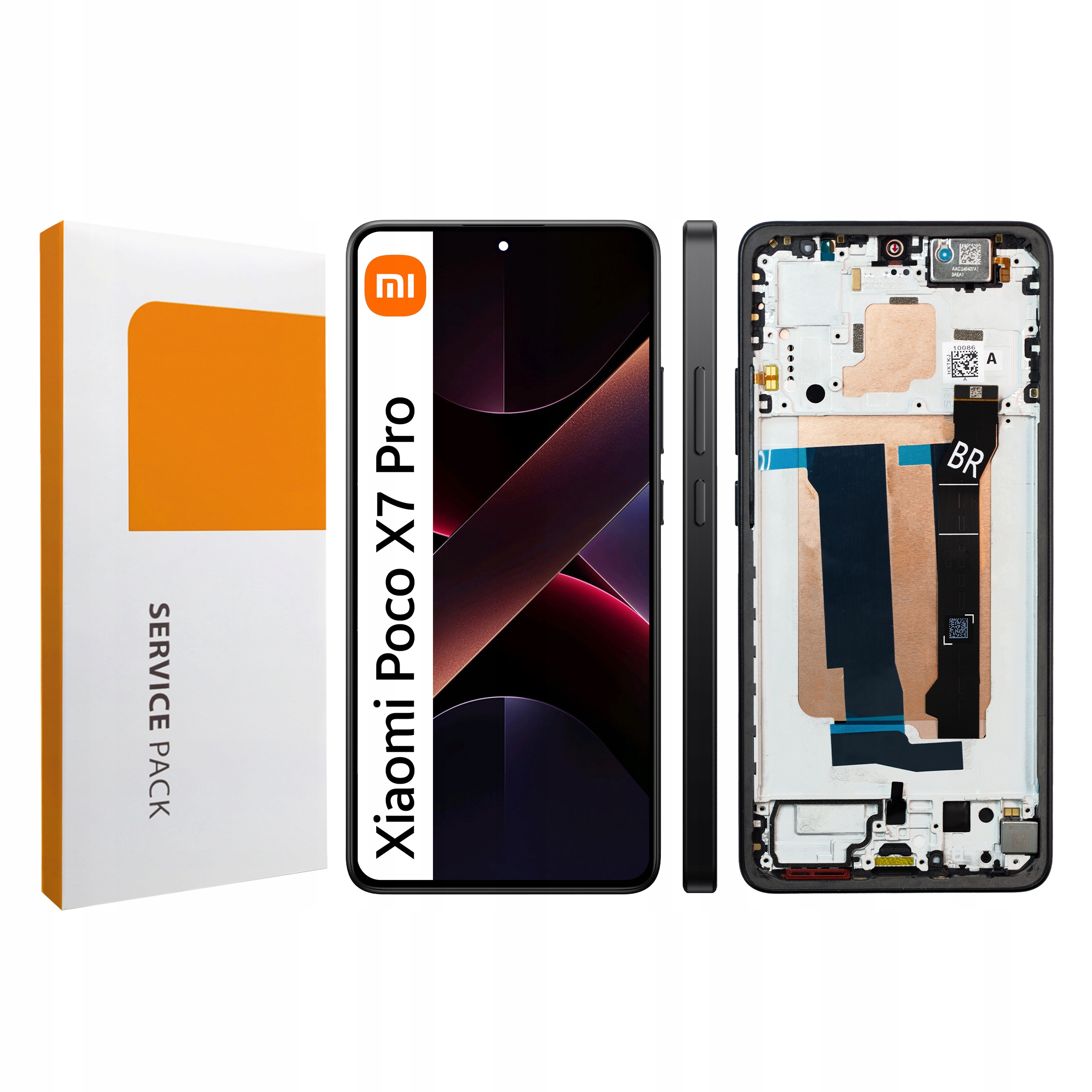 Displej s rámčekom pre Poco X7 Pro Originál Zila Display Panel LCD Black