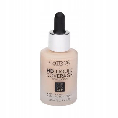Catrice HD Liquid Coverage 30 ml dla kobiet Podkład 010 Light Beige