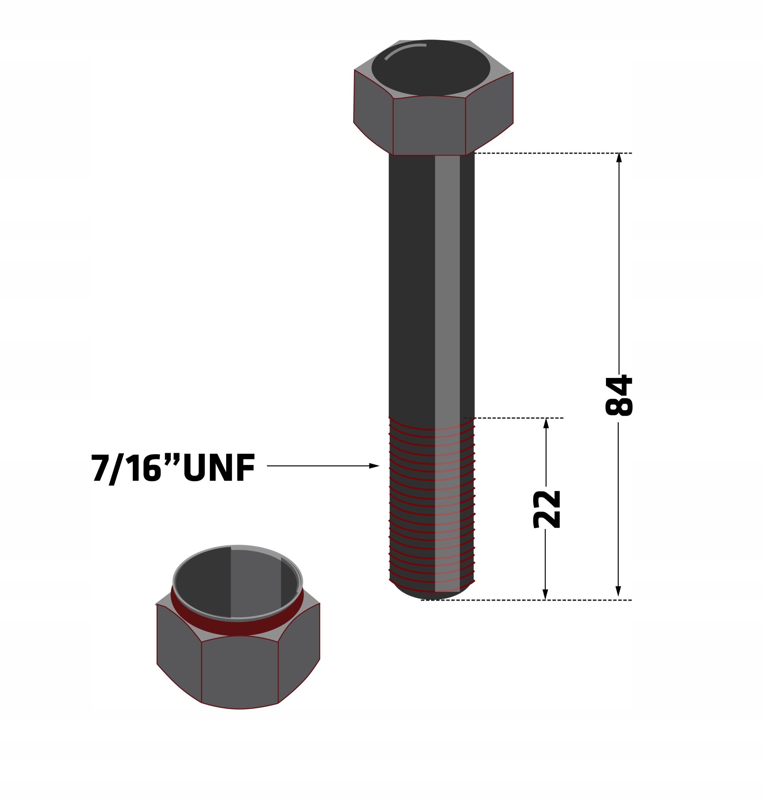 

Śruba calowa 7/16x84mm kosiarka mulczer 11mm 71684