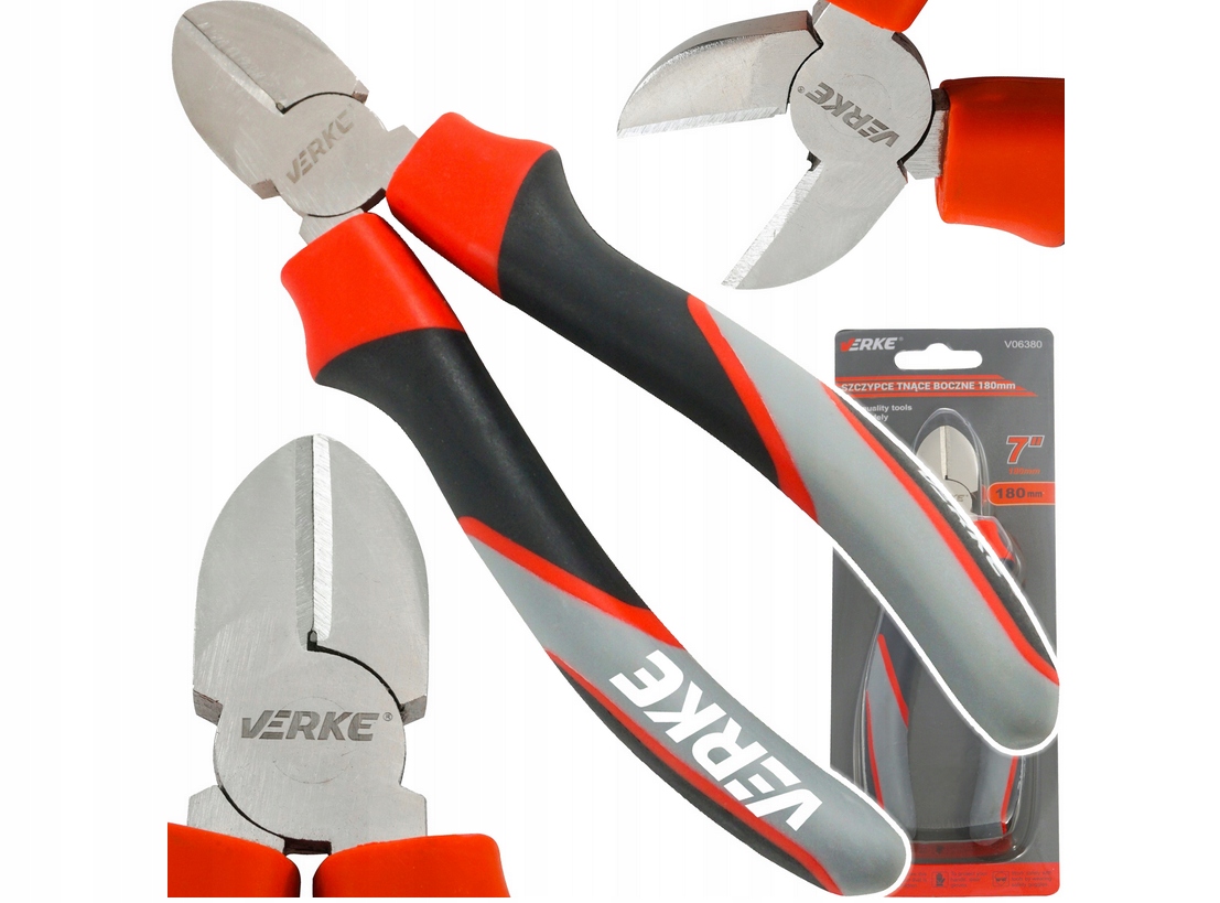 

Szczypce boczne Verke V06380 tnące 180mm