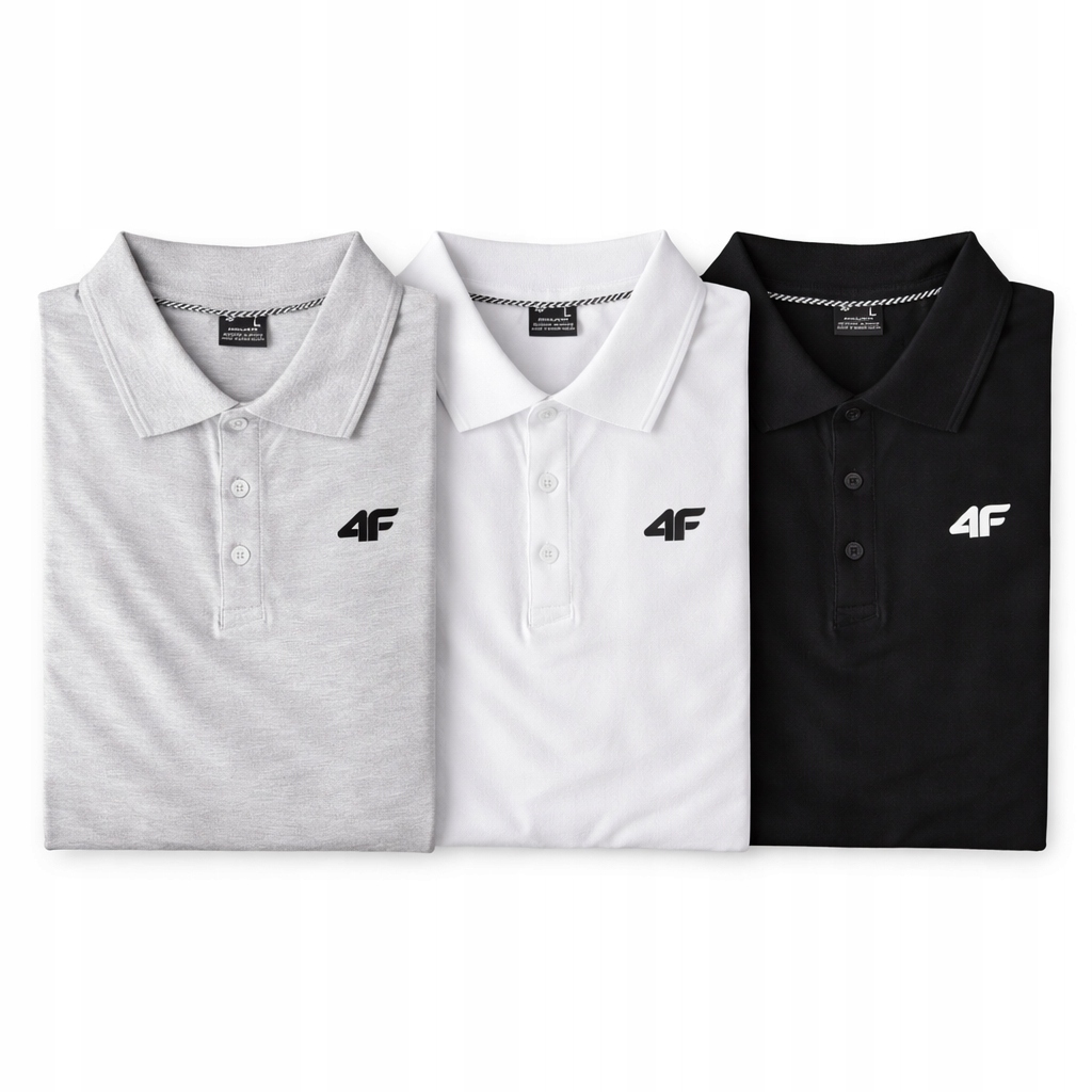 Sada Triček Polo 4F Pánské Tričko Sada 3 Kusů 3XL M0771 SS26