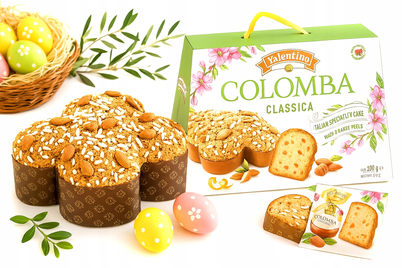 Bábovka italský aromatický velikonoční koláč s mandlemi Colomba Dárek