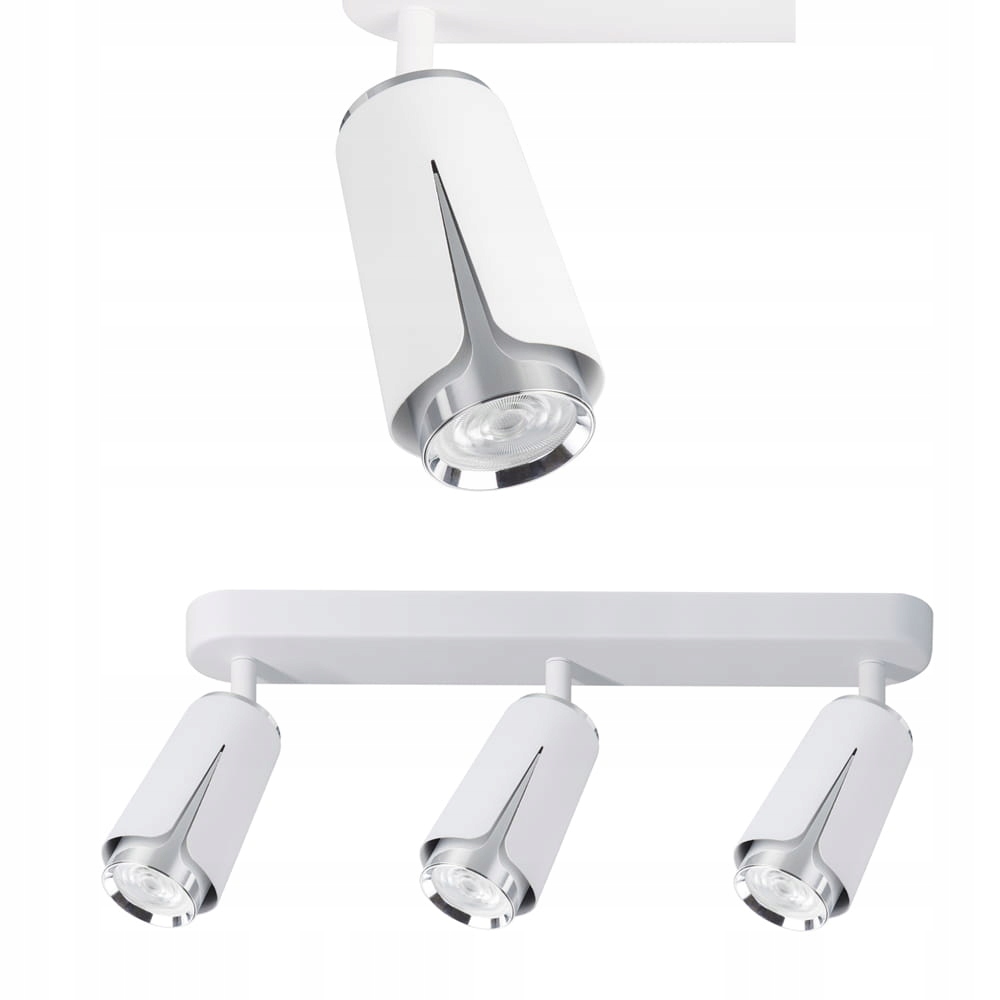 Stropní svítidlo na spotové liště Flower White Chrome 3xGU10 ML0274 Milagro