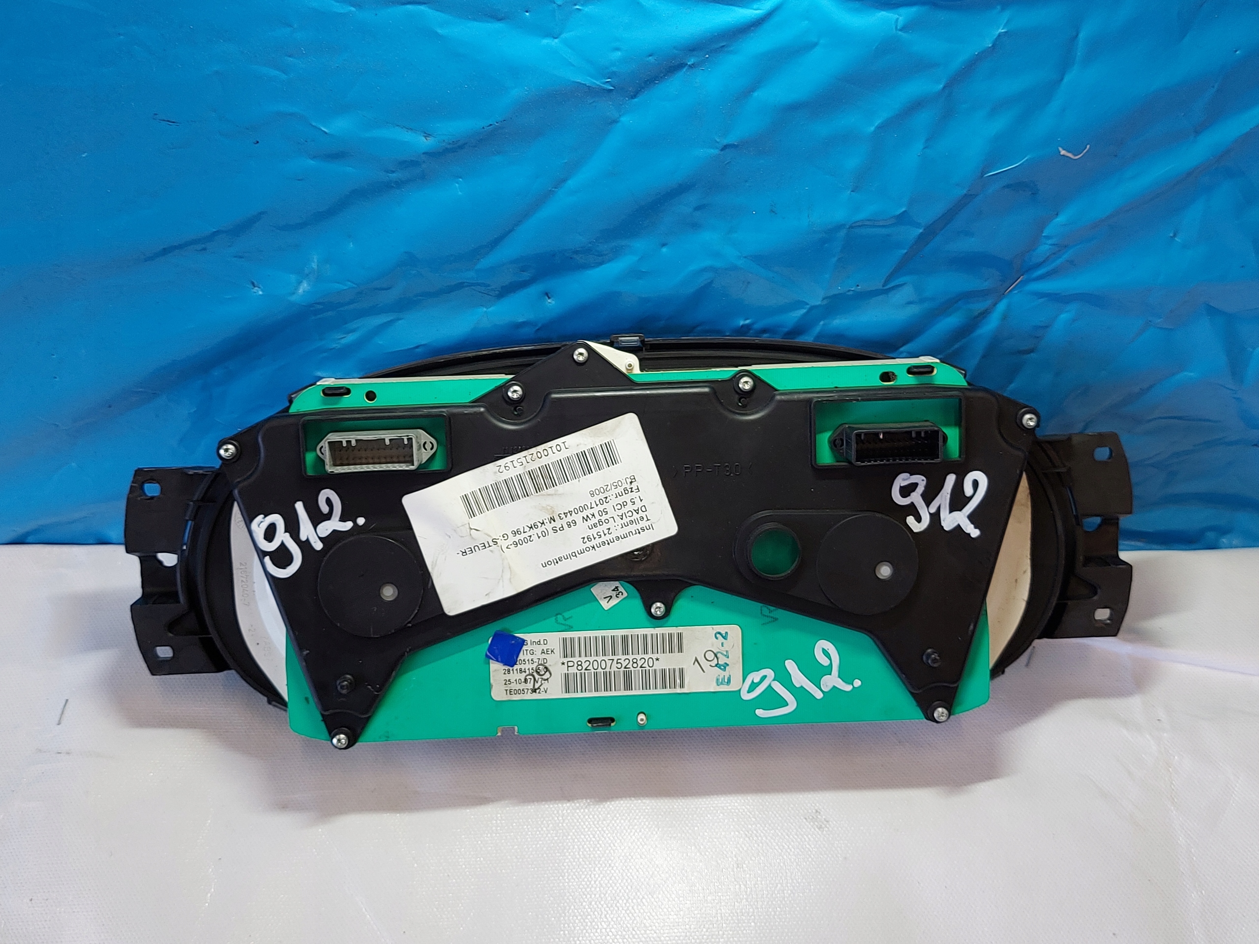 dials clock DACIA LOGAN 1.5 DCI P8200752820