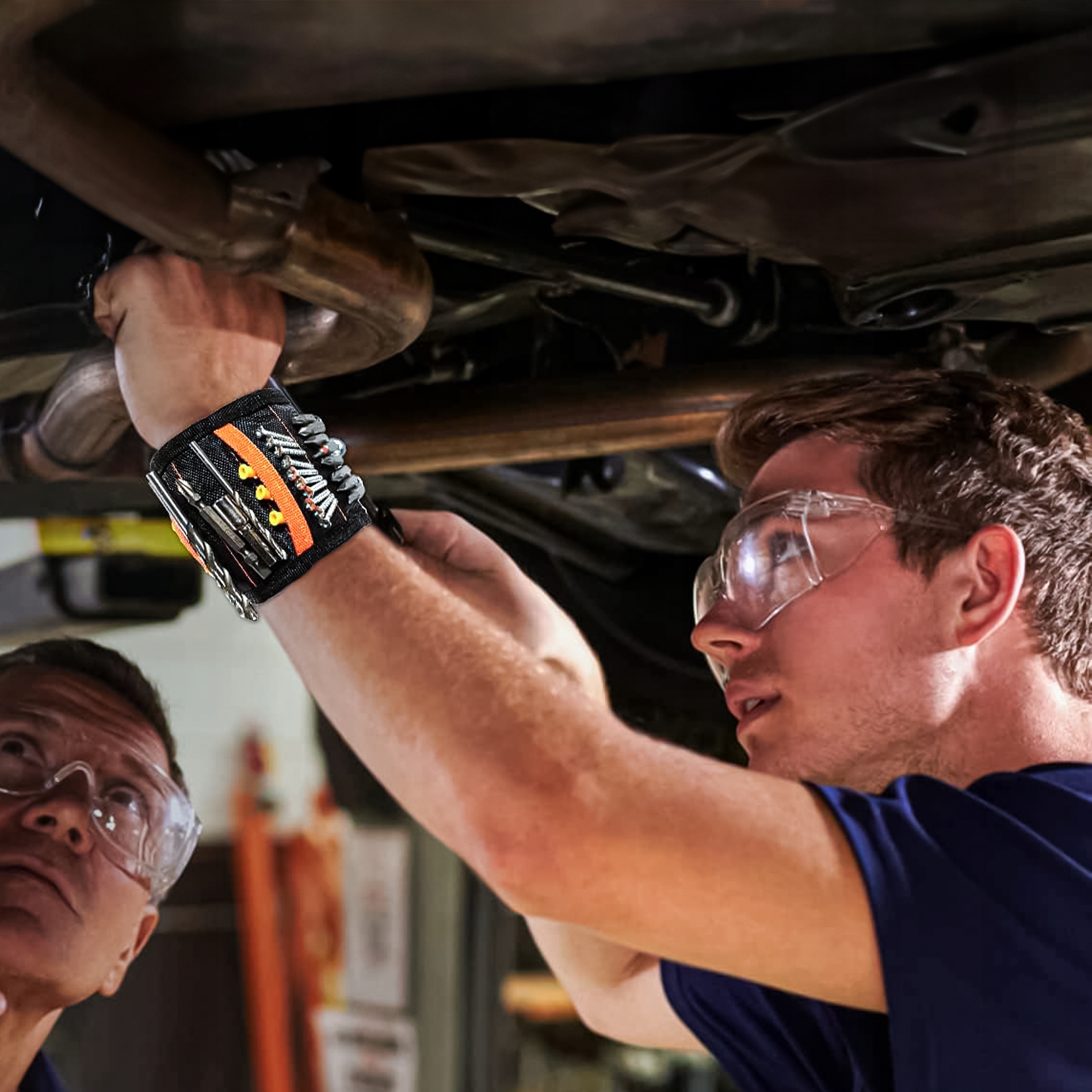 OPASKA MAGNETYCZNA MAJSTERKOWICZA NARZĘDZIOWA ORGANIZER NA RĘKĘ MECHANIKA Liczba kieszeni 2