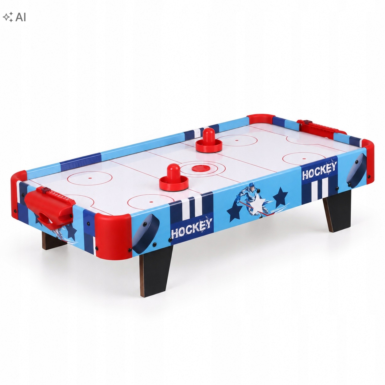 Cymbergaj Stół Air Hockey 75 CM Hokej Powietrzny Z Nadmuchem Dla Dzieci
