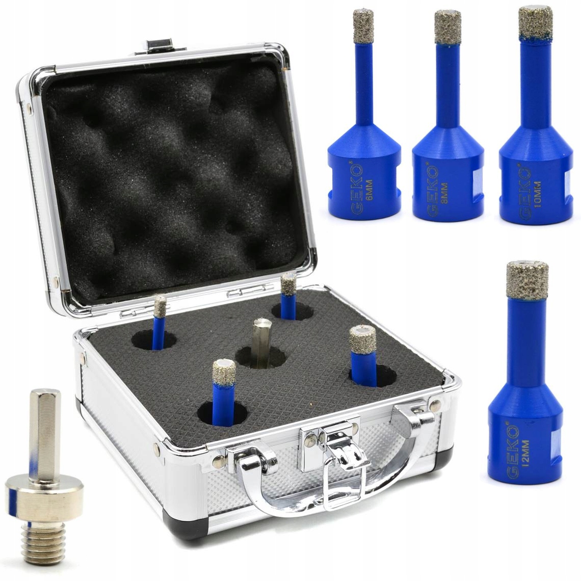 ZESTAW OTWORNIC DIAMENTOWYCH GRESU 5el 6-12mm M14