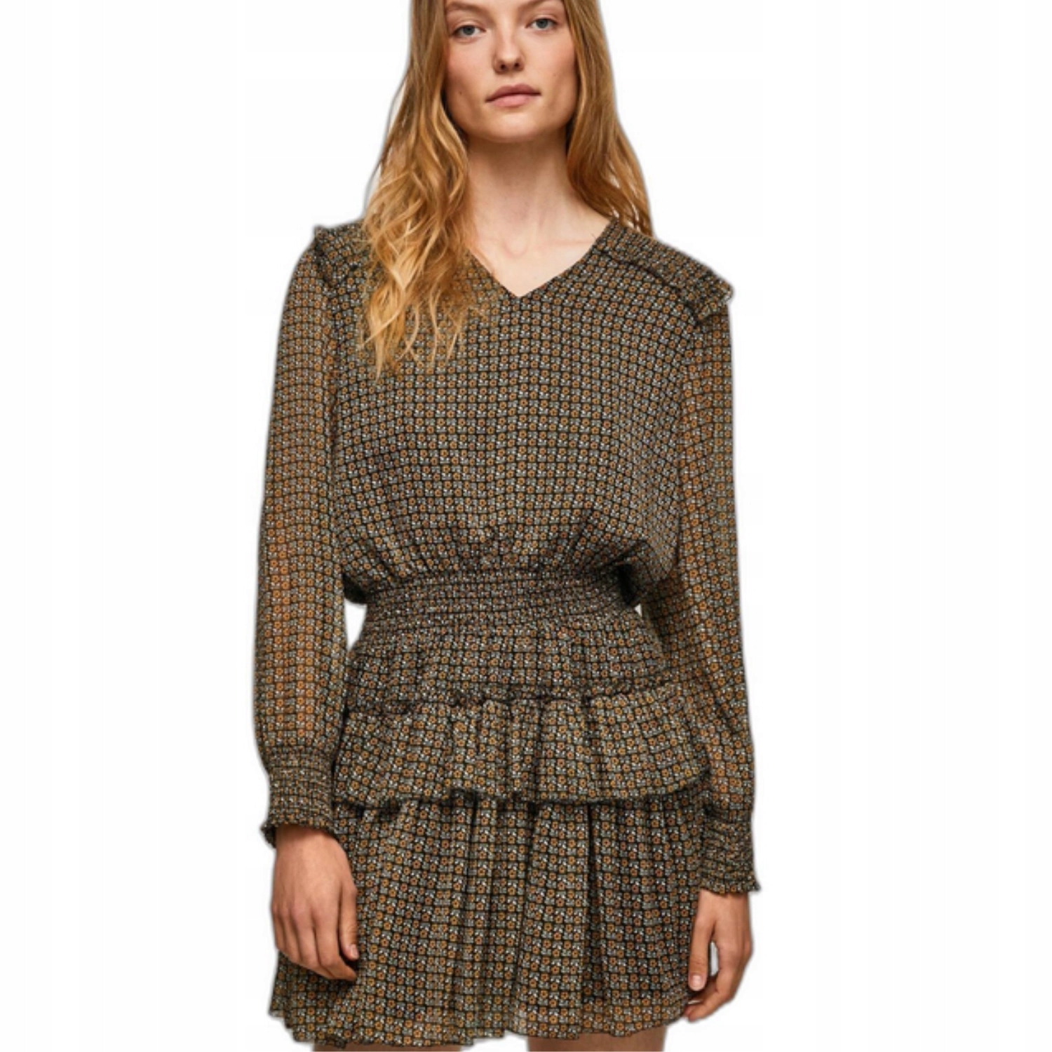 Každodenní Šaty Pepe Jeans , vzdušné, rozšířené, květinové, mini vel. Xs