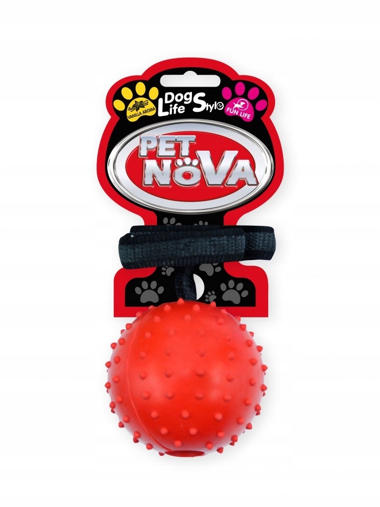

Pet Nova Piłka aportowa 7cm antypoślizgowy pasek