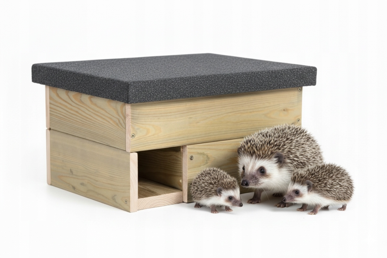 Domek dla Jeża XXL Drewniany Eco dom legowisko schronienie dla Jeży solidny