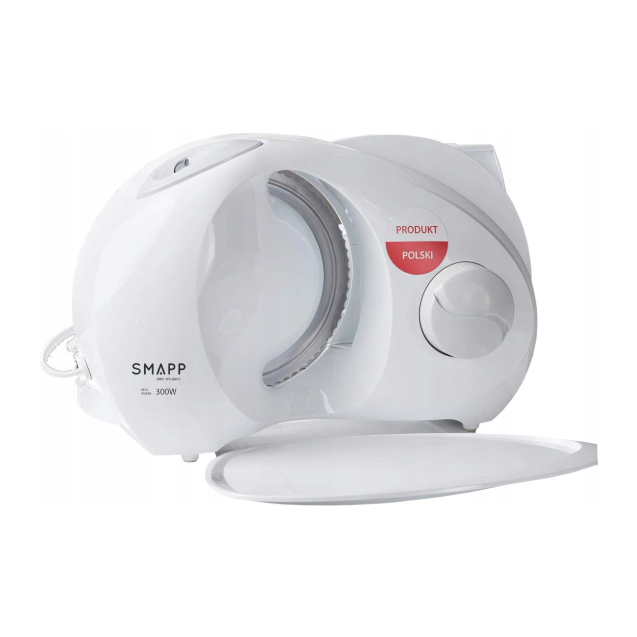 Kráječ Smapp 294.5 bílý elektrický na chleba a uzeniny, nastavitelný