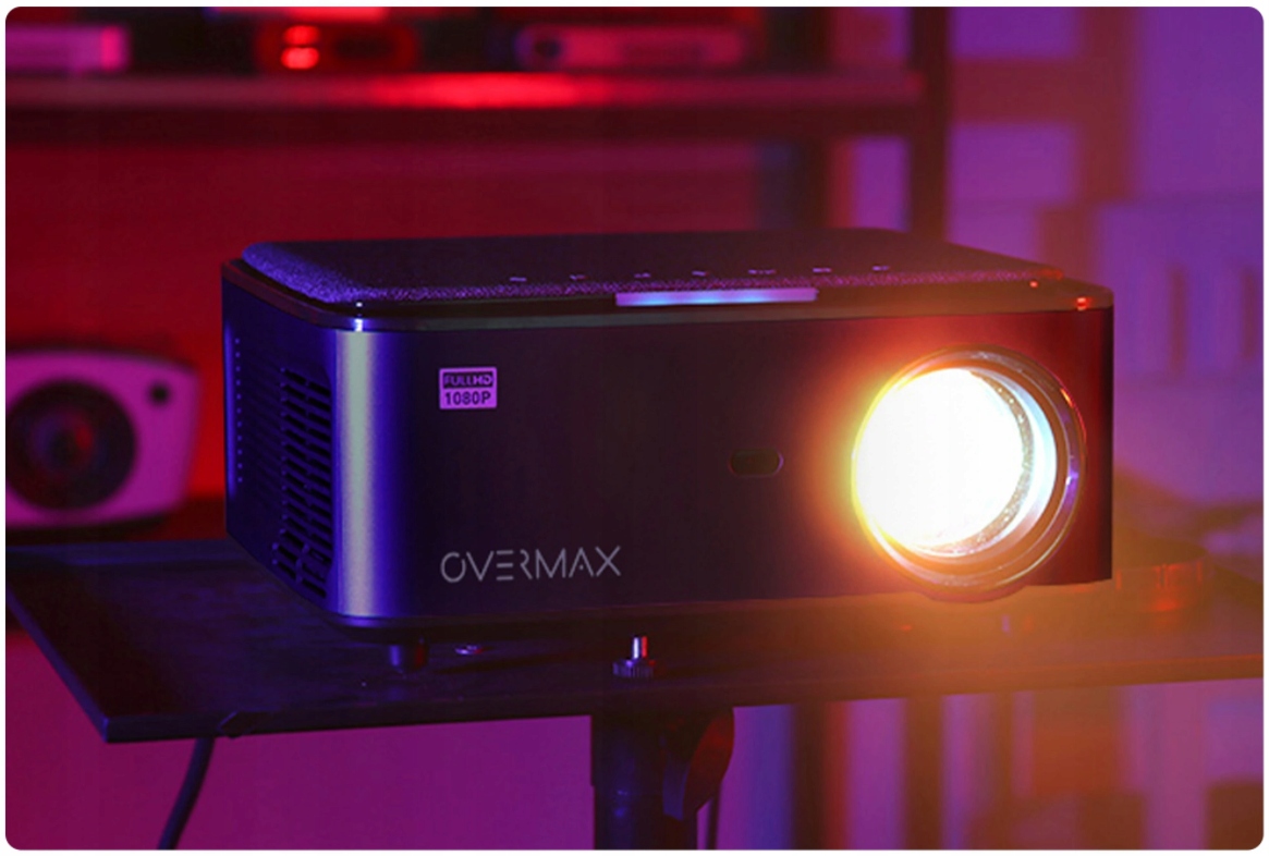 RZUTNIK PROJEKTOR Full HD Bluetooth Wifi Android 1080p 4000:1 HDMI pilot Rozdzielczość podstawowa (px) 1920 x 1080