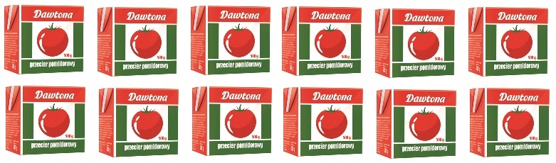 Levně 12 x 500 g Dawtona Rajčatové pyré Karton