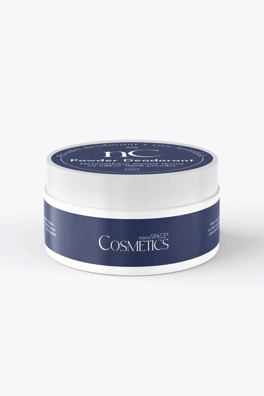 Přírodní práškový deodorant s vůní levandule nanoSPACE Cosmetics