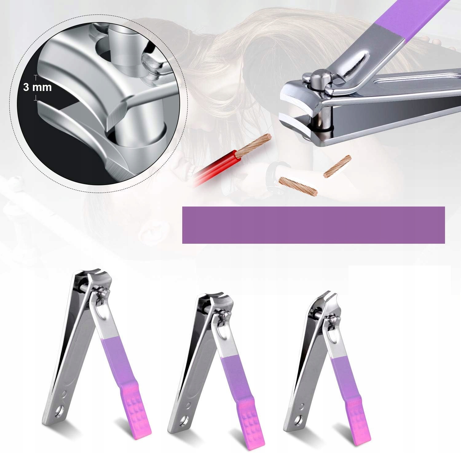 PROFESJONALNY ZESTAW DO MANICURE PEDICURE 16 SZTUK NARZĘDZI DO PAZNOKCI Marka inna marka