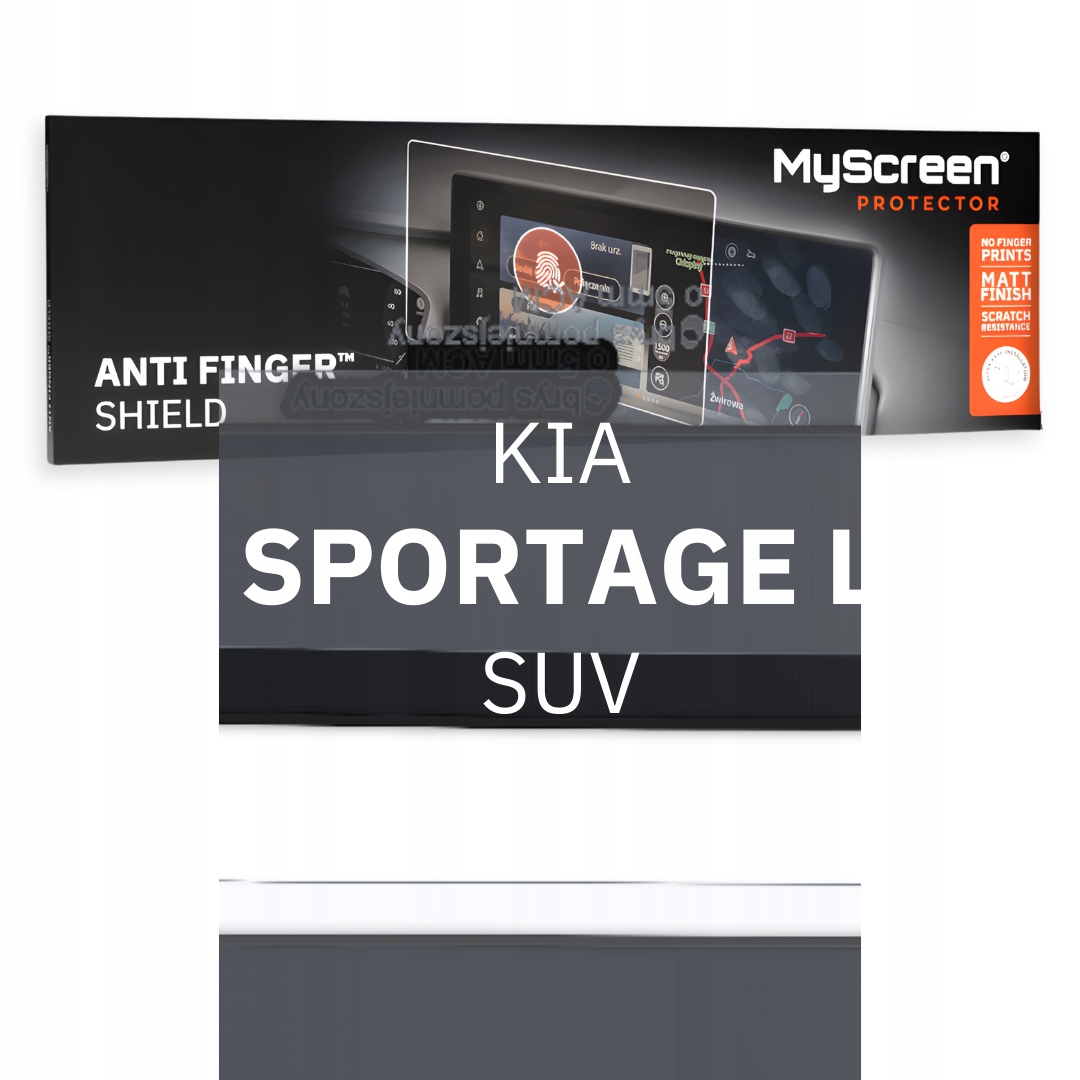 Matná fólie pro Kia Sportage L Suv 2021 12,3" MyScreen s ochranou proti odlupování prstů