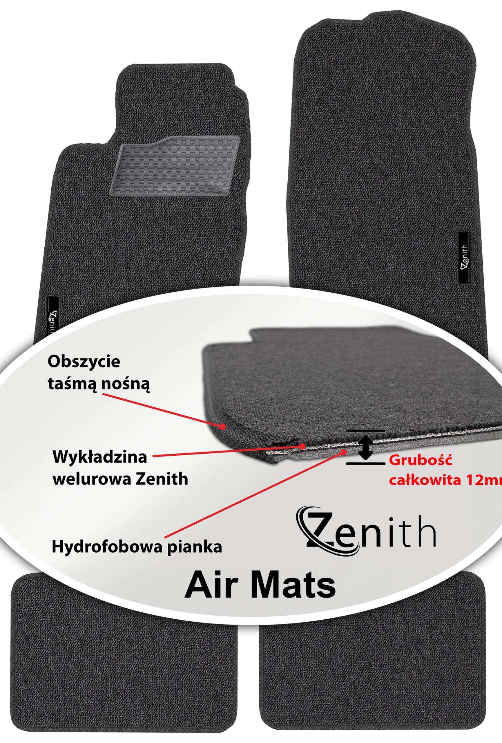 Jaguar XJ8 X308 Sd 1997-2004 Velúrové koberčeky do auta Zenith Air Mats