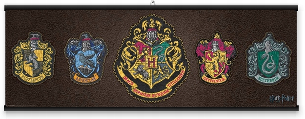 Plakat Harry Potter Herby Domów 91,5x30,5 cm Kod producenta MCPP60227