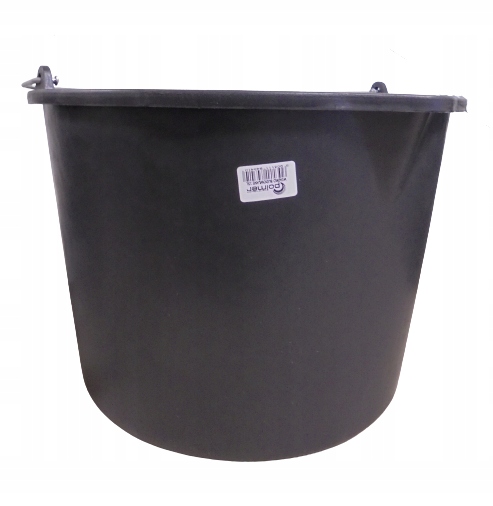 

Wiadro Budowlane Z Rączką Czarne 15 Litrów Polmer