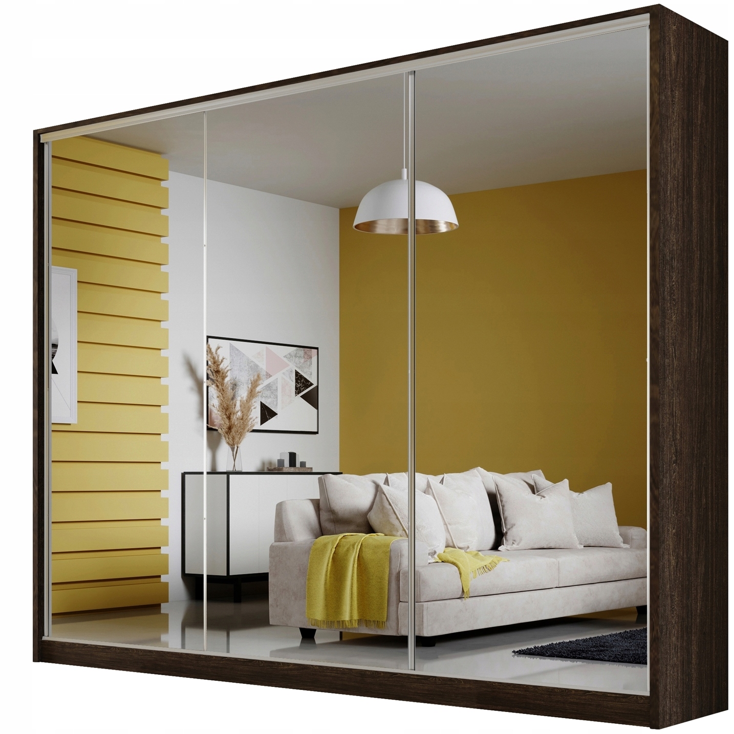 

Szafa przesuwna Meblo 2 270 Wenge garderoba lustro