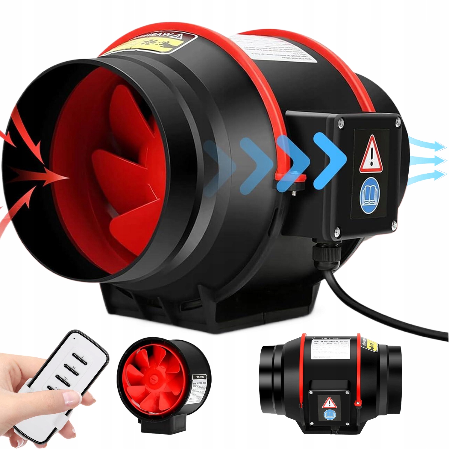 Odtahový ventilátor 100 mm 40 W 310 m³/h nízká hlučnost regulace rychlosti