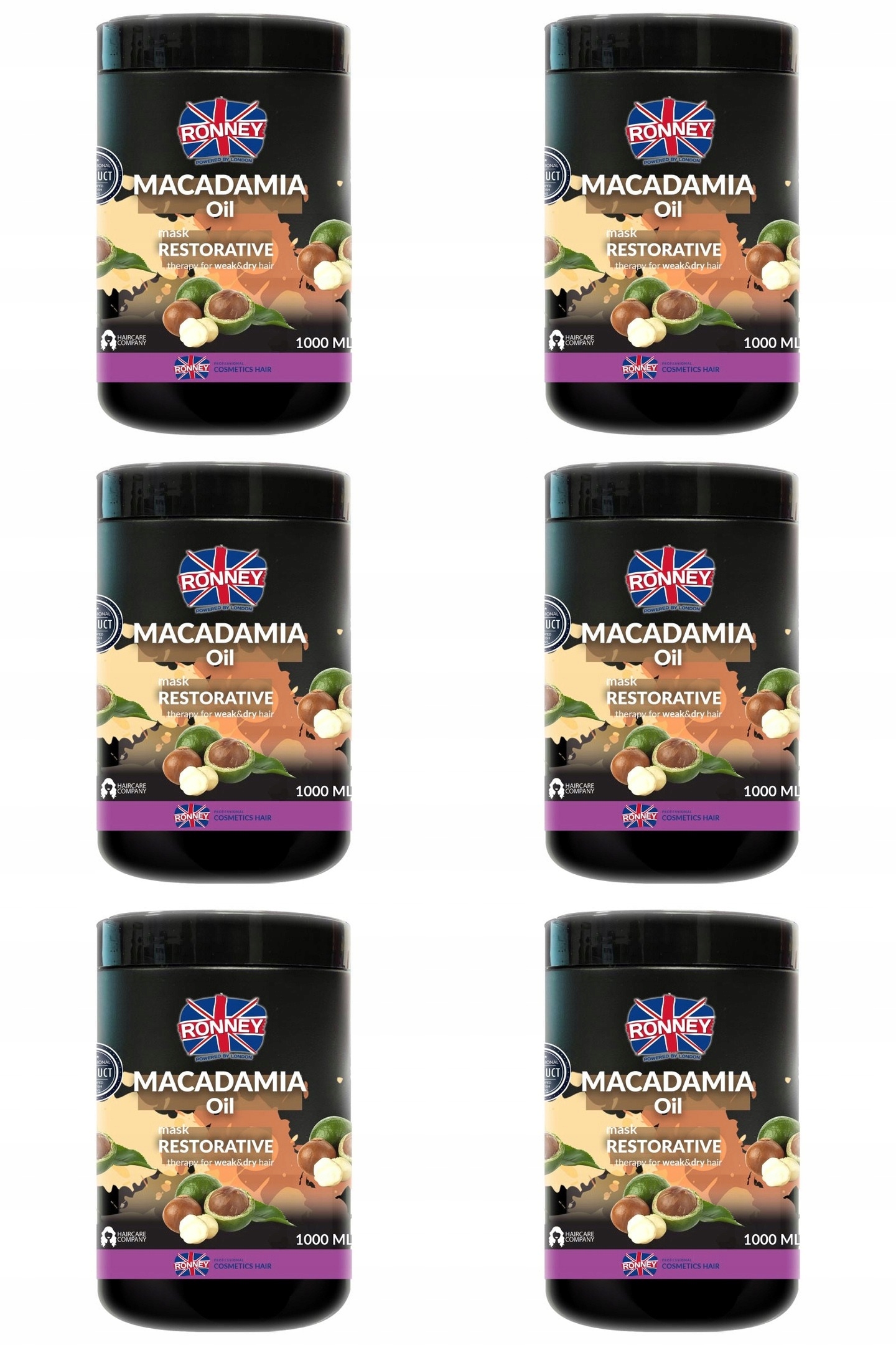 Ronney Professional Macadamia Oil Maska 6x1000 ml