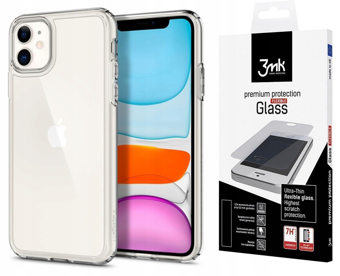 

Etui do Iphone 11 Spigen Ultra Hybrid Szkło 3MK