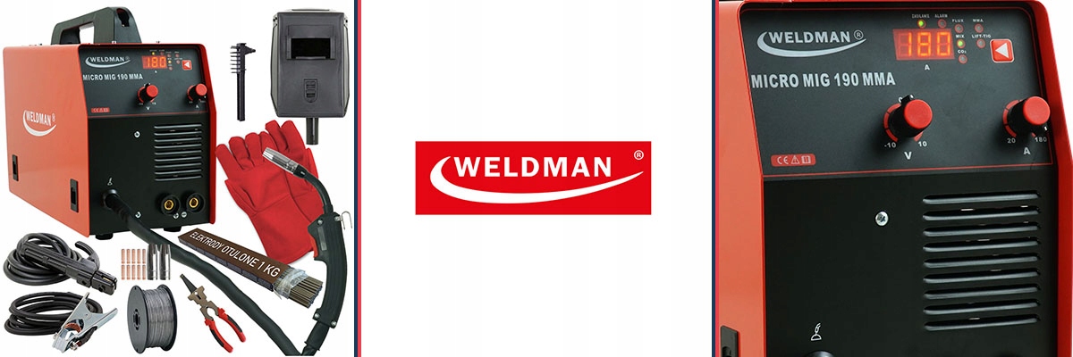 Spawarka inwertorowa MIGOMAT MIG MAG TIG MMA FLUX Model MICRO MIG 190