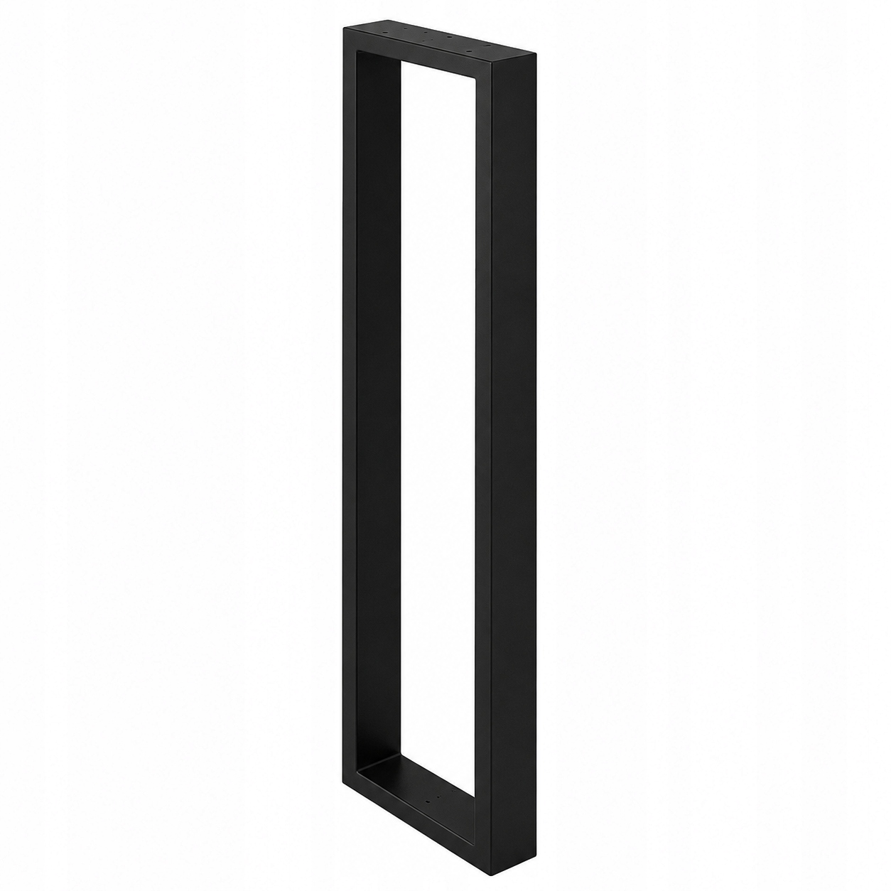 Noga metalowa do konsoli, barku, biurka, stołu loft czarna 20x80 profil 6x2
