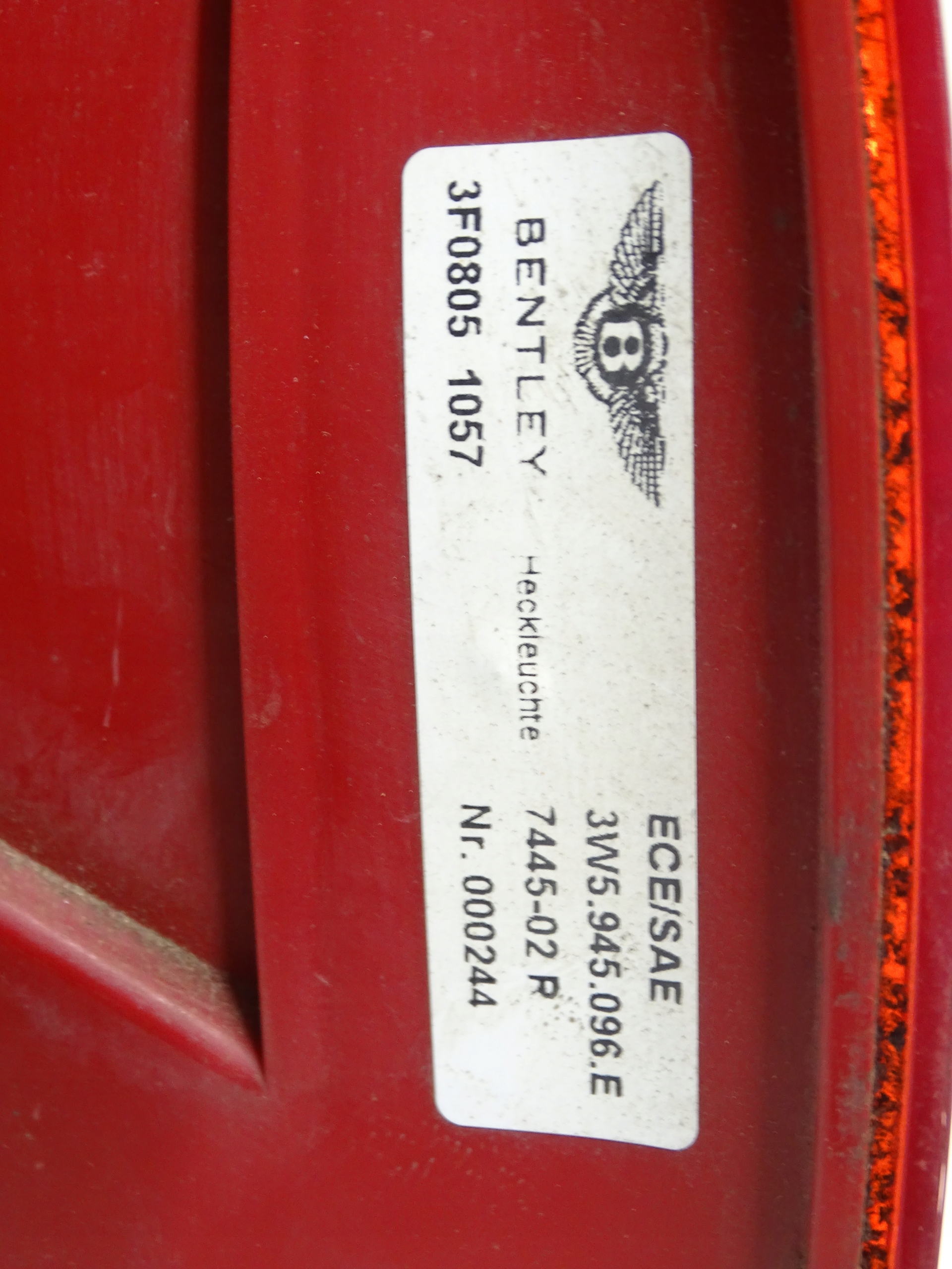 light rear right BENTLEY CONTINENTAL FLYING 3W5945096E