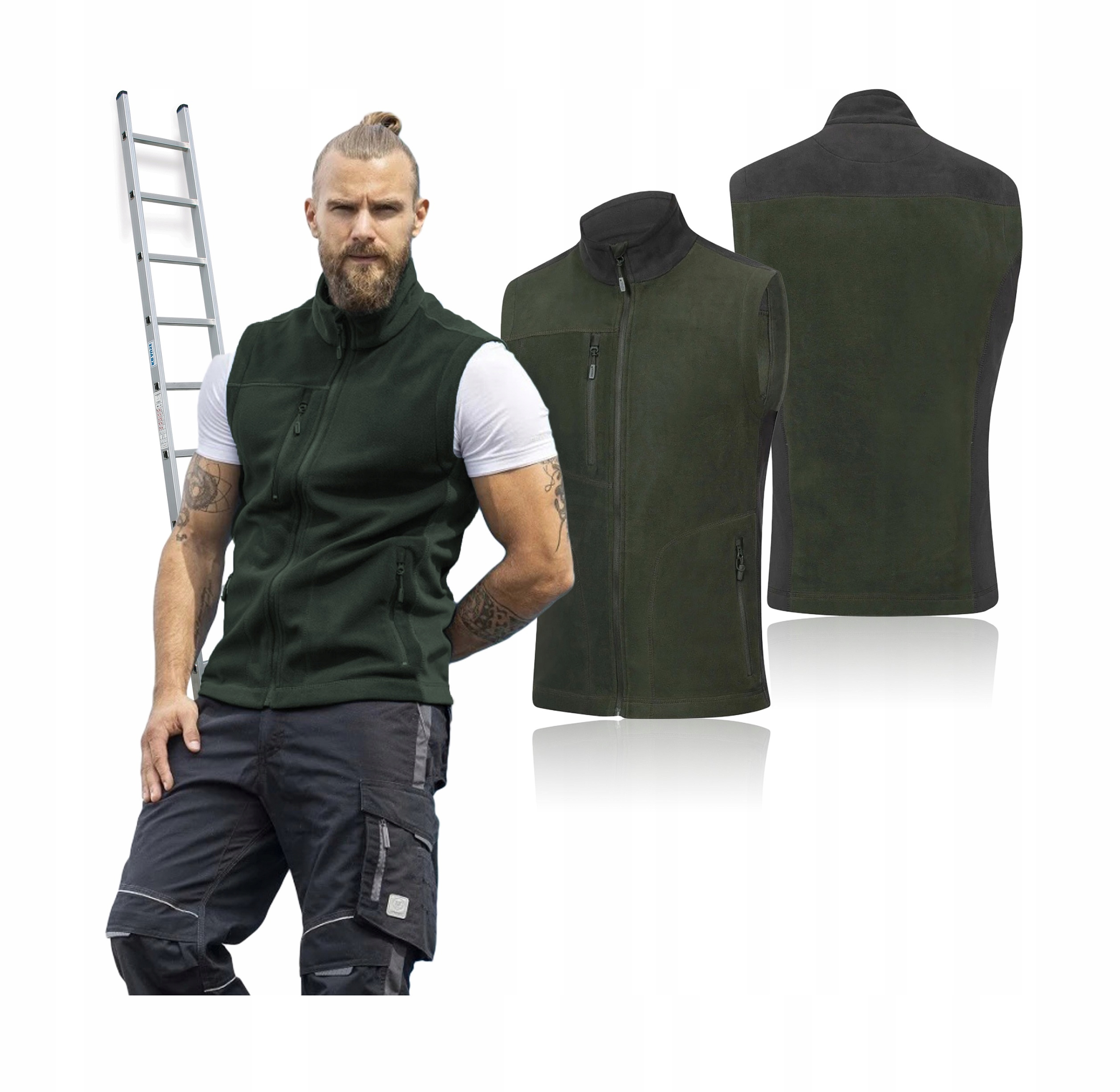 Kamizelka Robocza Ciepła Polarowa Męska Bezrękawnik Polarowy Ardon Martin