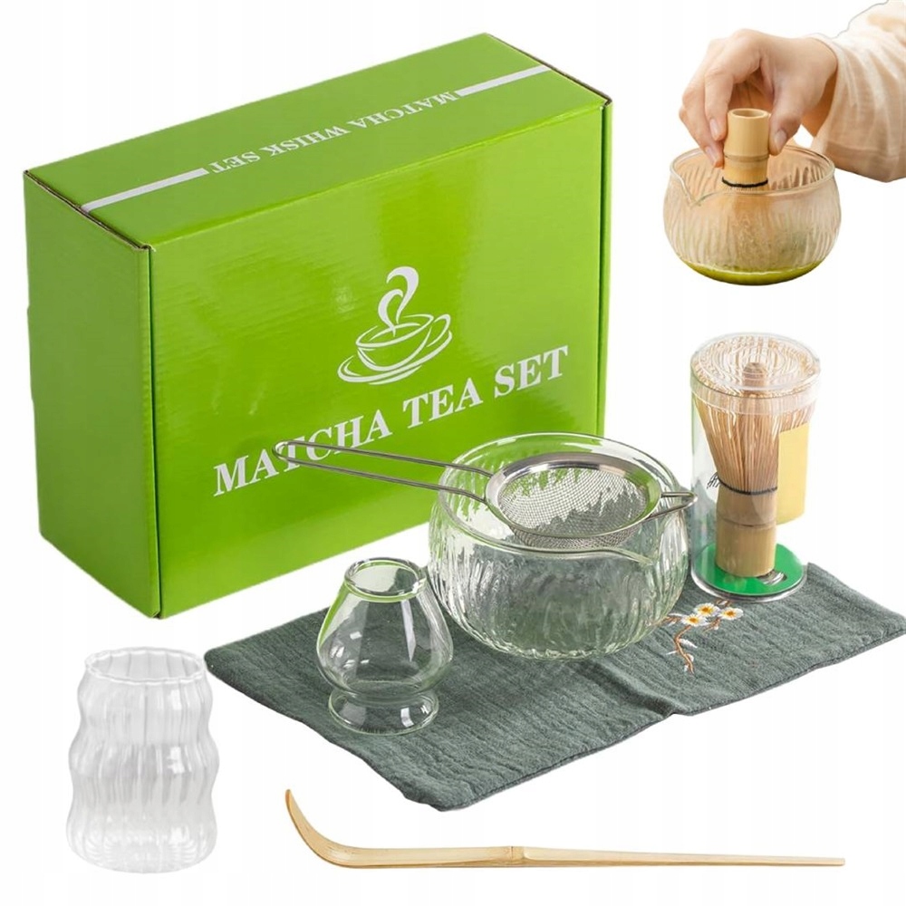 Levně 7 Ks Dárková Sada Na Čaj Matcha Vhodný Pro Začátečníky